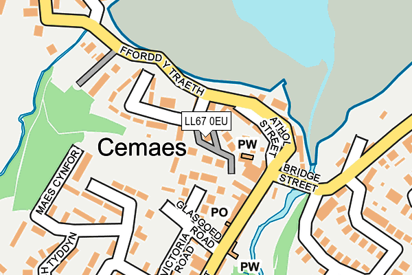 LL67 0EU map - OS OpenMap – Local (Ordnance Survey)