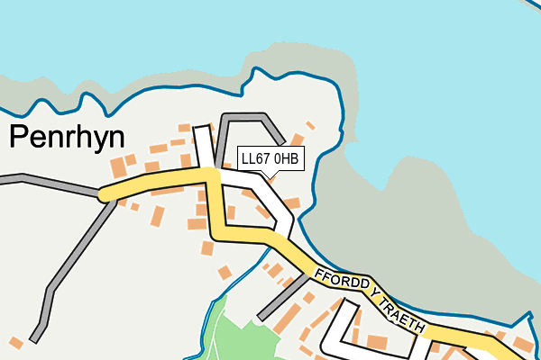 LL67 0HB map - OS OpenMap – Local (Ordnance Survey)