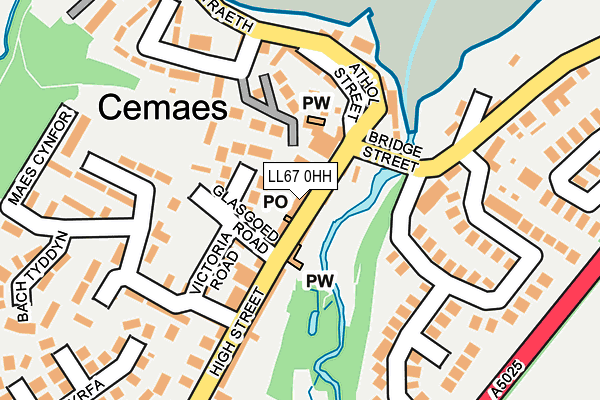 LL67 0HH map - OS OpenMap – Local (Ordnance Survey)