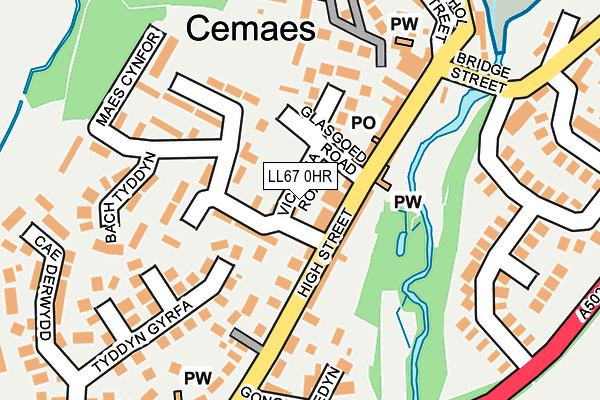 LL67 0HR map - OS OpenMap – Local (Ordnance Survey)