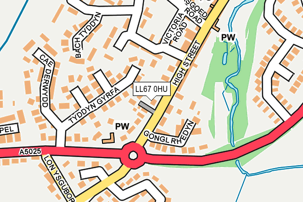 LL67 0HU map - OS OpenMap – Local (Ordnance Survey)