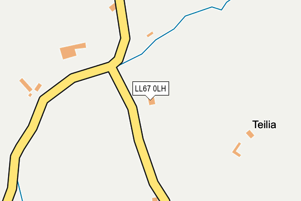 LL67 0LH map - OS OpenMap – Local (Ordnance Survey)