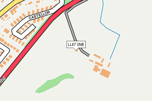 LL67 0NB map - OS OpenMap – Local (Ordnance Survey)