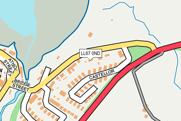 LL67 0ND map - OS OpenMap – Local (Ordnance Survey)
