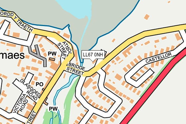 LL67 0NH map - OS OpenMap – Local (Ordnance Survey)