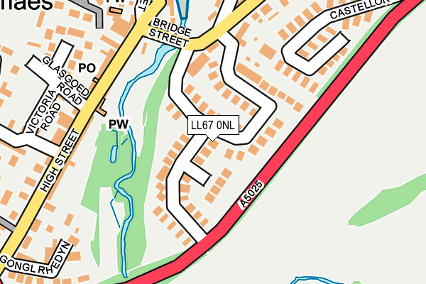 LL67 0NL map - OS OpenMap – Local (Ordnance Survey)