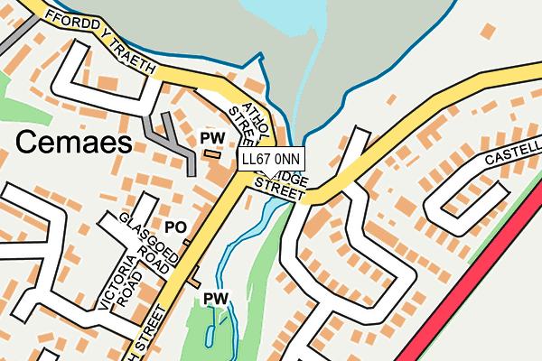 LL67 0NN map - OS OpenMap – Local (Ordnance Survey)