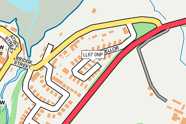 LL67 0NP map - OS OpenMap – Local (Ordnance Survey)