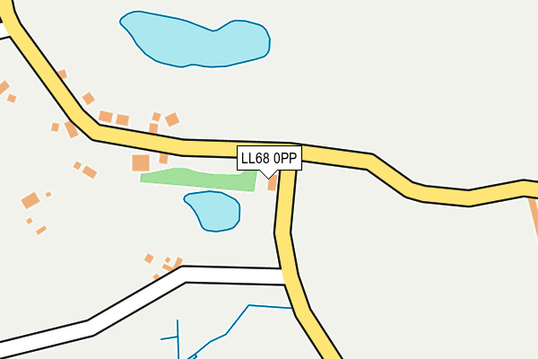 LL68 0PP map - OS OpenMap – Local (Ordnance Survey)