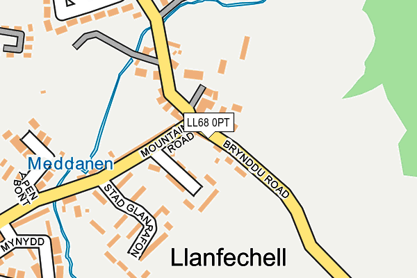 LL68 0PT map - OS OpenMap – Local (Ordnance Survey)