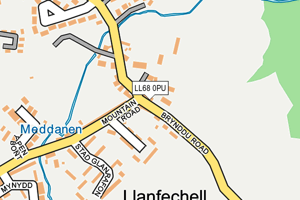 LL68 0PU map - OS OpenMap – Local (Ordnance Survey)