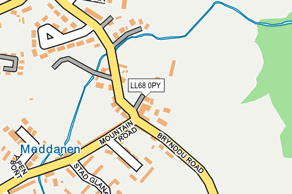 LL68 0PY map - OS OpenMap – Local (Ordnance Survey)