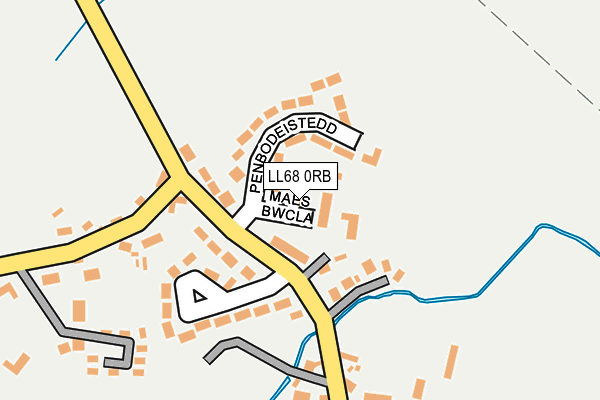 LL68 0RB map - OS OpenMap – Local (Ordnance Survey)