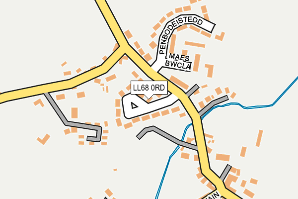 LL68 0RD map - OS OpenMap – Local (Ordnance Survey)