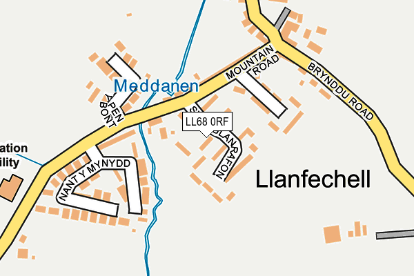 LL68 0RF map - OS OpenMap – Local (Ordnance Survey)
