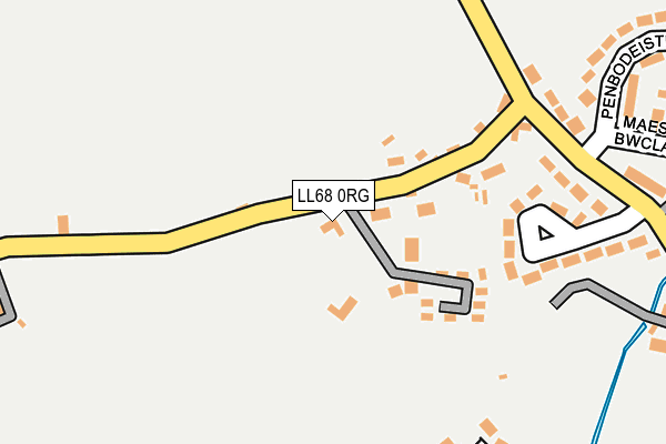 LL68 0RG map - OS OpenMap – Local (Ordnance Survey)