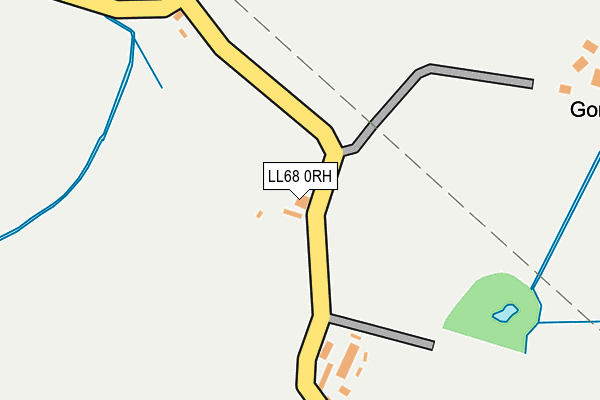 LL68 0RH map - OS OpenMap – Local (Ordnance Survey)