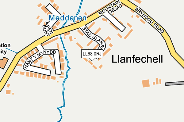 LL68 0RJ map - OS OpenMap – Local (Ordnance Survey)