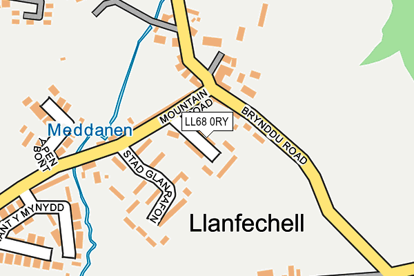 LL68 0RY map - OS OpenMap – Local (Ordnance Survey)