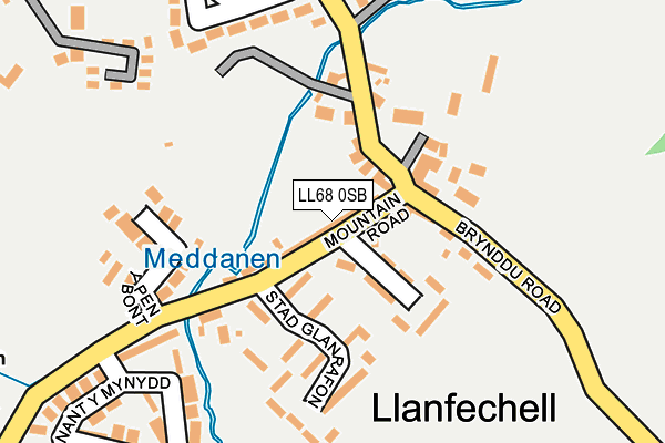 LL68 0SB map - OS OpenMap – Local (Ordnance Survey)