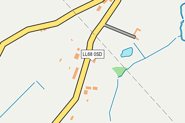 LL68 0SD map - OS OpenMap – Local (Ordnance Survey)