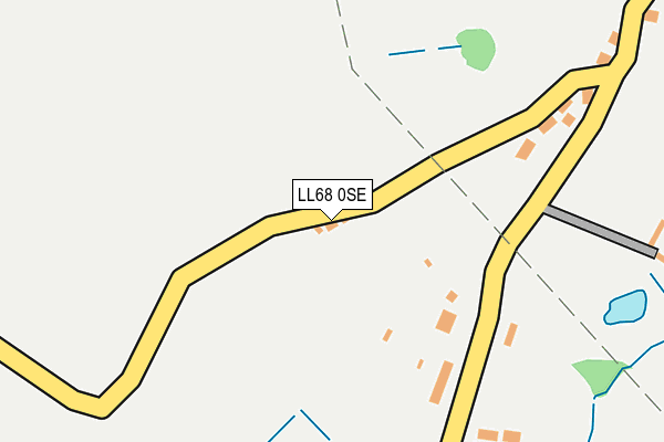 LL68 0SE map - OS OpenMap – Local (Ordnance Survey)
