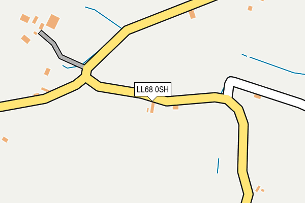 LL68 0SH map - OS OpenMap – Local (Ordnance Survey)