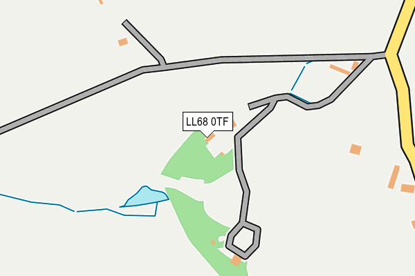 LL68 0TF map - OS OpenMap – Local (Ordnance Survey)