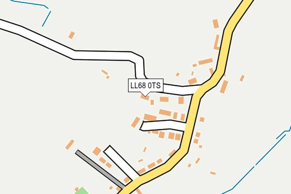 LL68 0TS map - OS OpenMap – Local (Ordnance Survey)