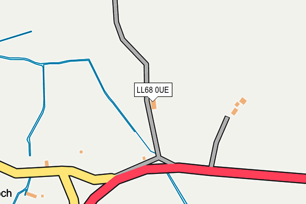 LL68 0UE map - OS OpenMap – Local (Ordnance Survey)