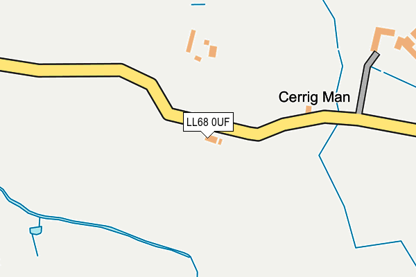 LL68 0UF map - OS OpenMap – Local (Ordnance Survey)
