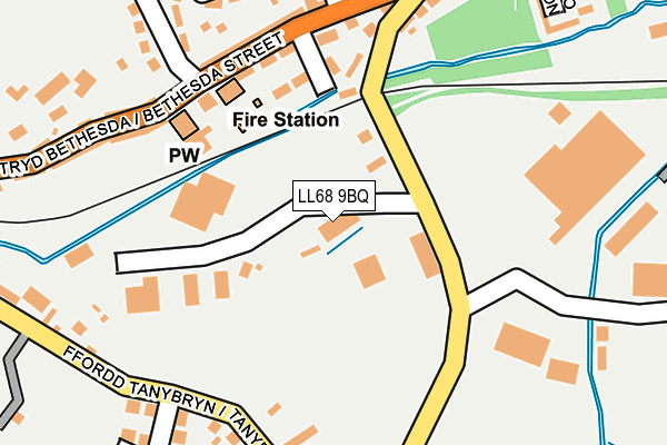LL68 9BQ map - OS OpenMap – Local (Ordnance Survey)