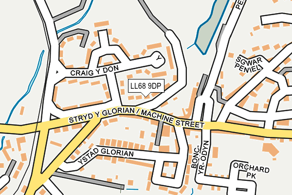 LL68 9DP map - OS OpenMap – Local (Ordnance Survey)