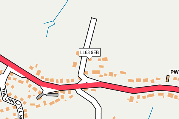 LL68 9EB map - OS OpenMap – Local (Ordnance Survey)
