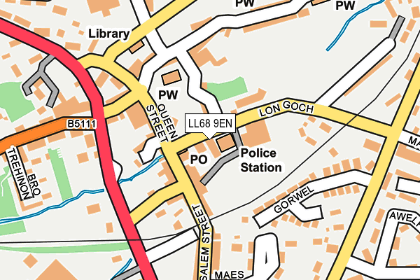 LL68 9EN map - OS OpenMap – Local (Ordnance Survey)