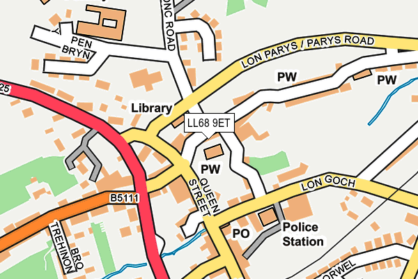 LL68 9ET map - OS OpenMap – Local (Ordnance Survey)