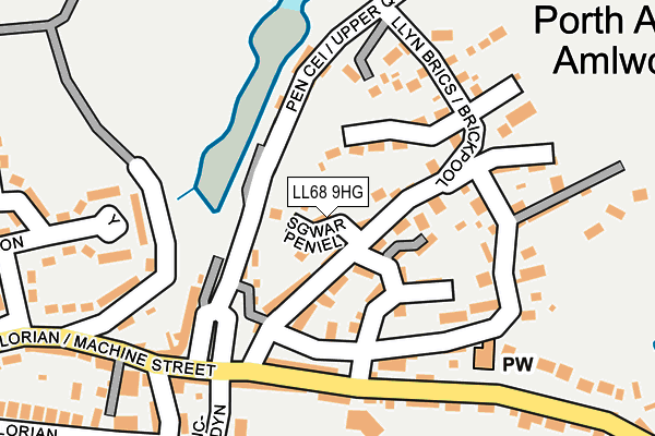 LL68 9HG map - OS OpenMap – Local (Ordnance Survey)