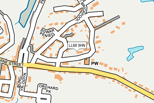 LL68 9HN map - OS OpenMap – Local (Ordnance Survey)