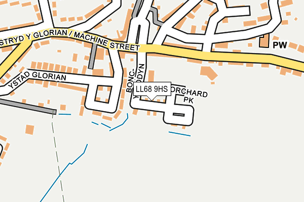 LL68 9HS map - OS OpenMap – Local (Ordnance Survey)