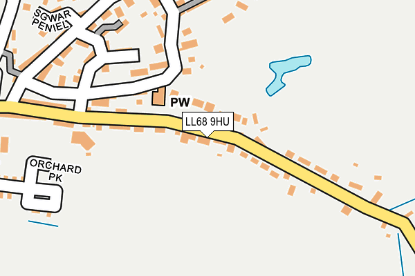 LL68 9HU map - OS OpenMap – Local (Ordnance Survey)