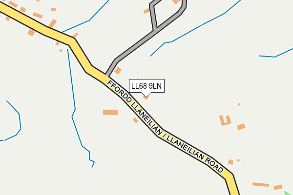 LL68 9LN map - OS OpenMap – Local (Ordnance Survey)