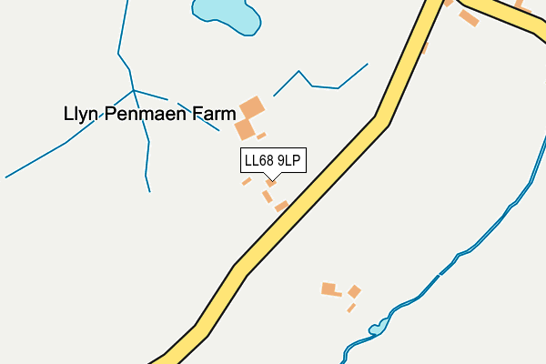 LL68 9LP map - OS OpenMap – Local (Ordnance Survey)