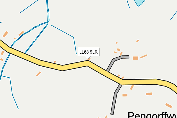 LL68 9LR map - OS OpenMap – Local (Ordnance Survey)