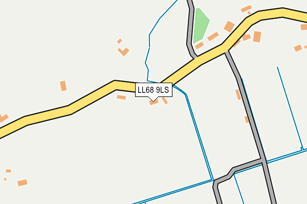 LL68 9LS map - OS OpenMap – Local (Ordnance Survey)