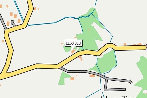 LL68 9LU map - OS OpenMap – Local (Ordnance Survey)