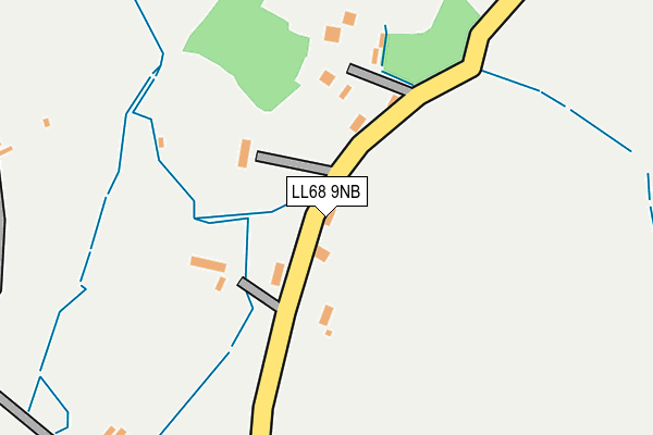 LL68 9NB map - OS OpenMap – Local (Ordnance Survey)