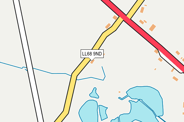 LL68 9ND map - OS OpenMap – Local (Ordnance Survey)