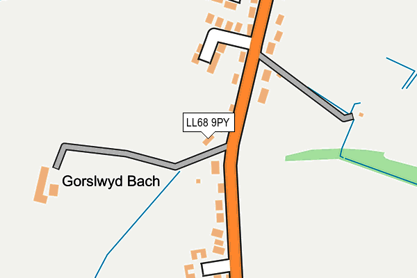 LL68 9PY map - OS OpenMap – Local (Ordnance Survey)
