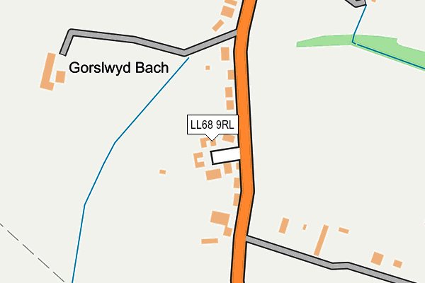 LL68 9RL map - OS OpenMap – Local (Ordnance Survey)