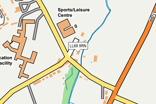 LL68 9RN map - OS OpenMap – Local (Ordnance Survey)